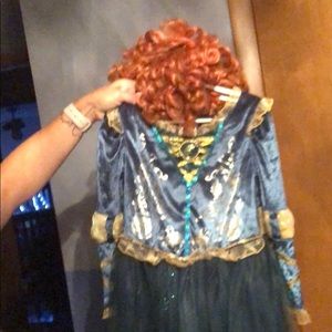 Disney Princess Merida Dress & Wig